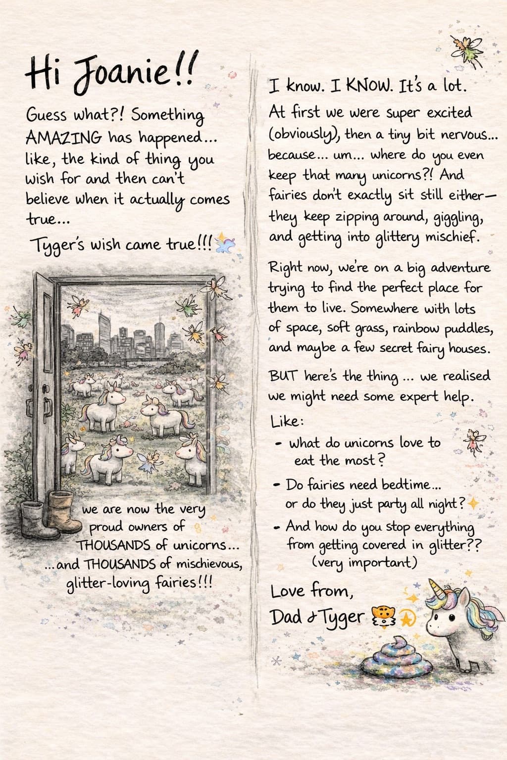 A real Wonderpunk letter